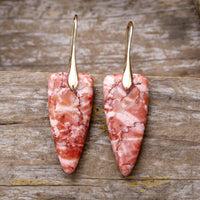 Natural Stone Geometric Shape Earrings