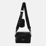 PU Leather Adjustable Strap Crossbody Bag