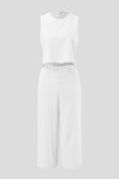 Round Neck Top and Wide Leg Pants Set