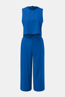 Round Neck Top and Wide Leg Pants Set