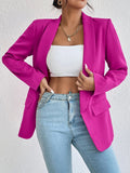 Shawl Collar Long Sleeve Blazer