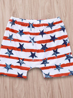 Kids Graphic Tank and US Flag Shorts Set