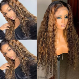 Lace front| Human Hair | DEEP CURLY 360 degree lace wig.