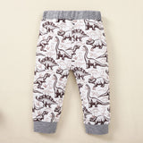 Kids Graphic Sweatshirt and Dinosaur Print Joggers Set