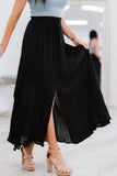 Sweet Lovely by Jen Full Size Leaps and Bounds Slit Maxi Skirt