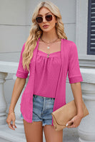 Eyelet Half Sleeve T-Shirt