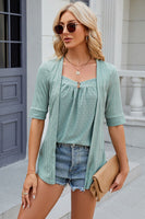 Eyelet Half Sleeve T-Shirt